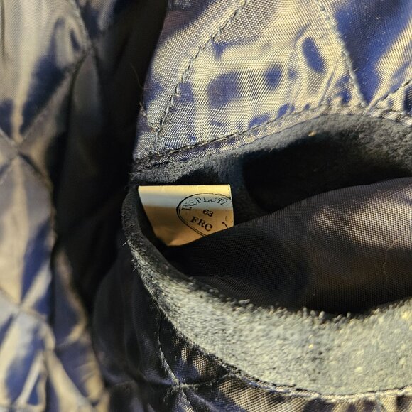 Vintage Penmans Leather Varsity Jacket Men’s Large – Navy & Cream Letterman - Picture 7 of 9